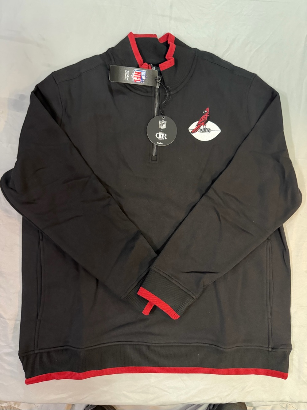 Arizona Cardinals NFL x Darius Rucker Collection by Fanatics Logo 1/4 Zip Sz 2XL